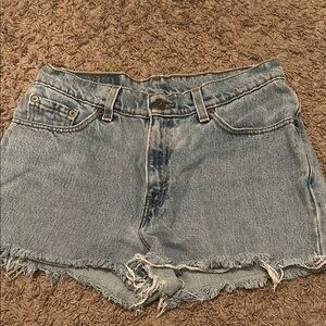 Levi's Blue Jean Shorts Cut-Off Style